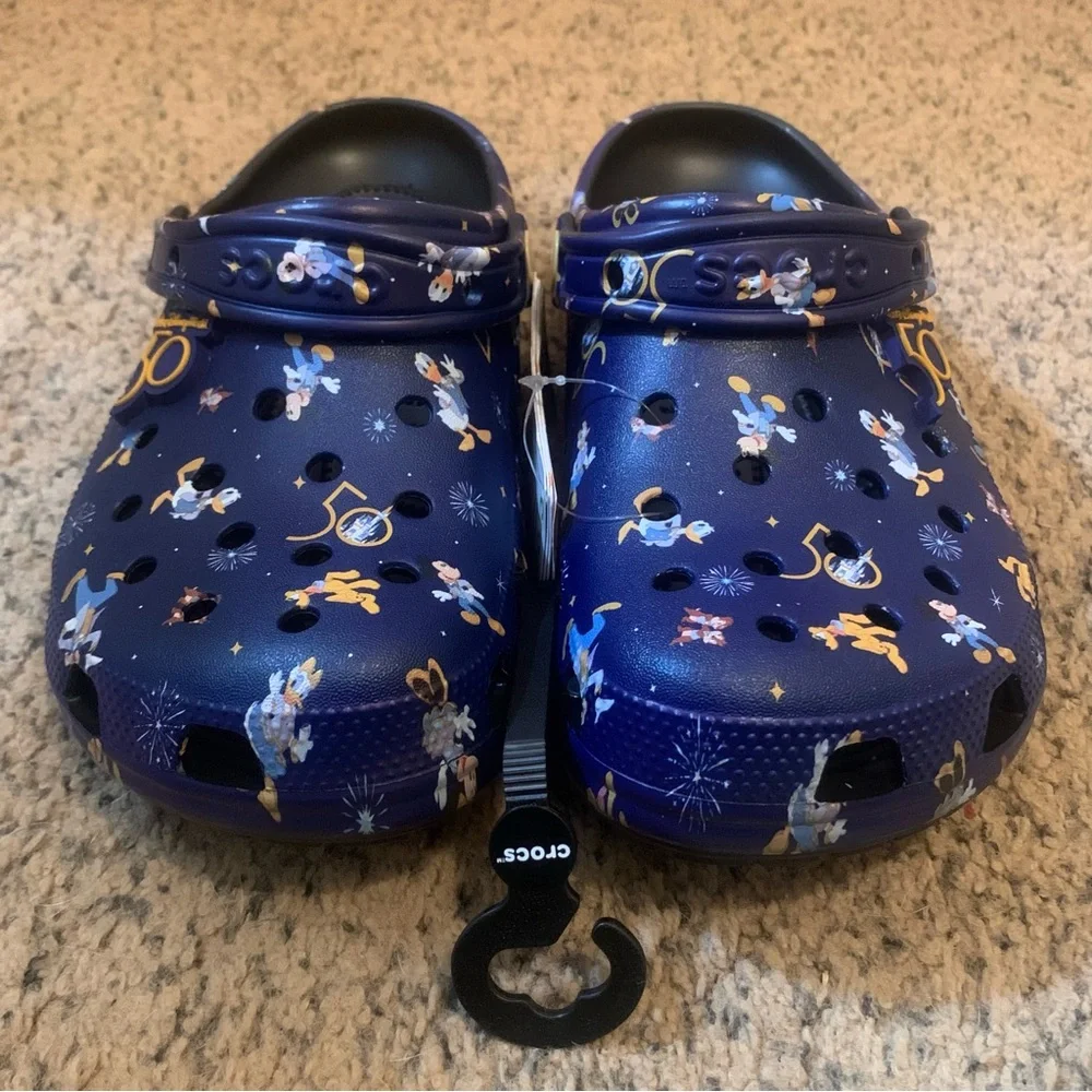 SOLD! NEW Disney 50th anniversary celebration crocs with original packaging - Picture 5 of 12